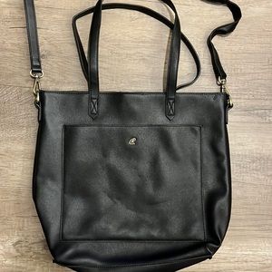 Kate & Alex black faux leather handbag